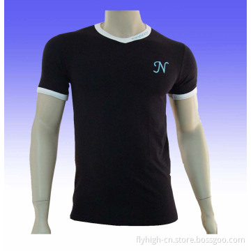 Men's Slim Fit T-Shirt with Custom Logo and Design, Spandex/Cotton